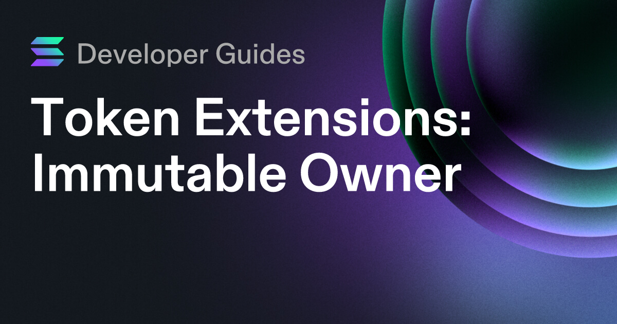 How to use the Immutable Owner extension